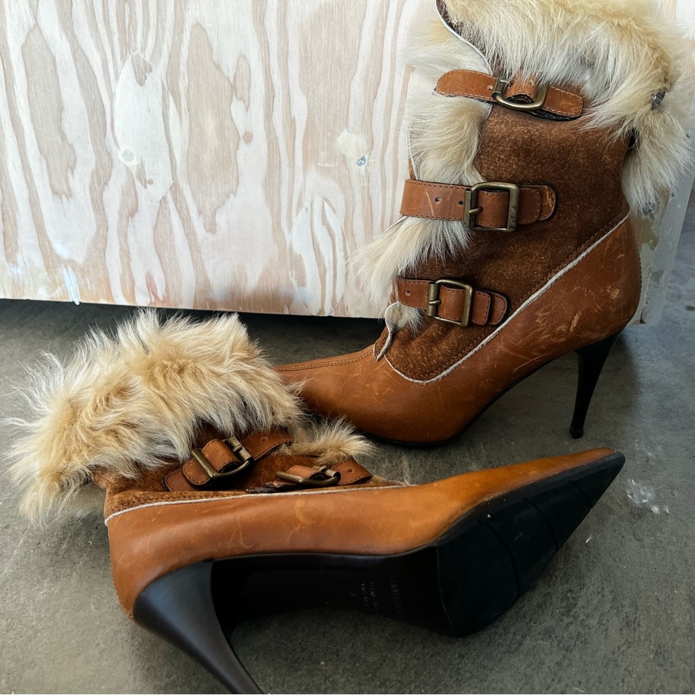 Fur Heel Boots